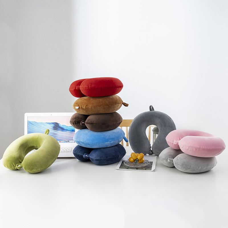 新款记忆棉护颈枕坐车U型枕头弹力可拆洗颈枕旅行便携飞机枕