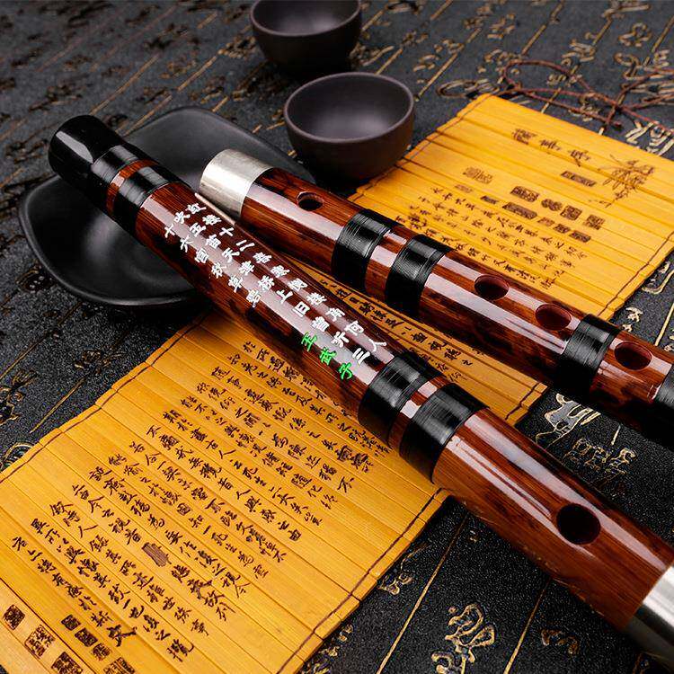 笛子 南音精制级烫花竹笛高音一吹就 高端优雅笛子专业笛送配件