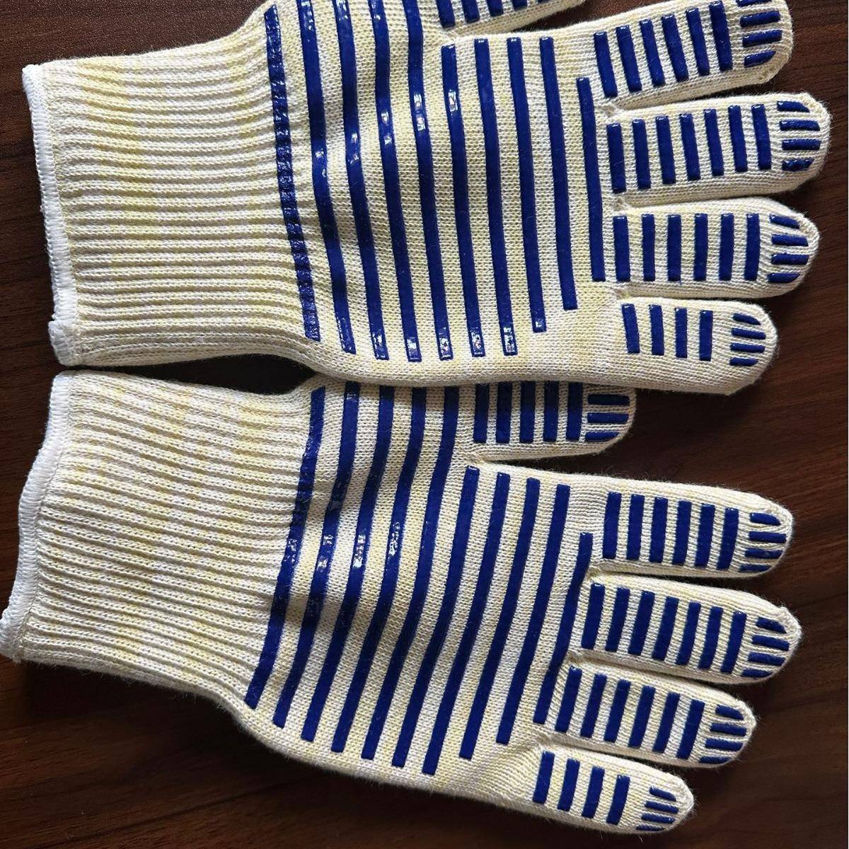 芳纶13131414阻燃耐高温手套烤箱隔热防火户外微波炉烧烤手套