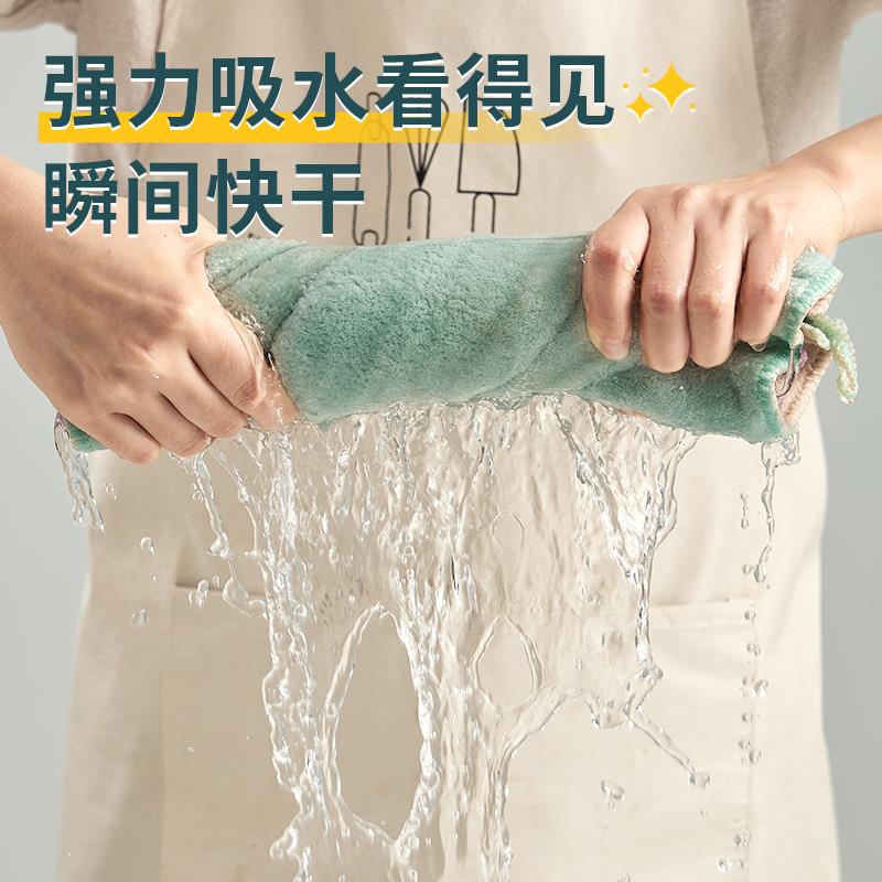 WG6Q抹布家用吸水不掉毛不易沾油擦桌子擦碗清洁毛巾洗碗