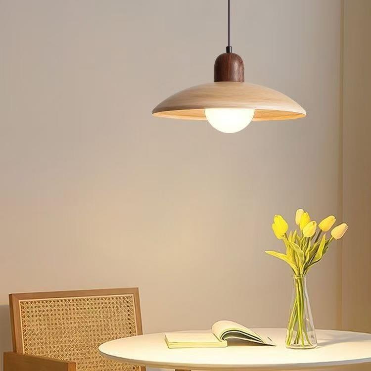 日式复古木纹铁艺餐厅吊灯民宿茶室吧台南洋风卧室床头吊灯