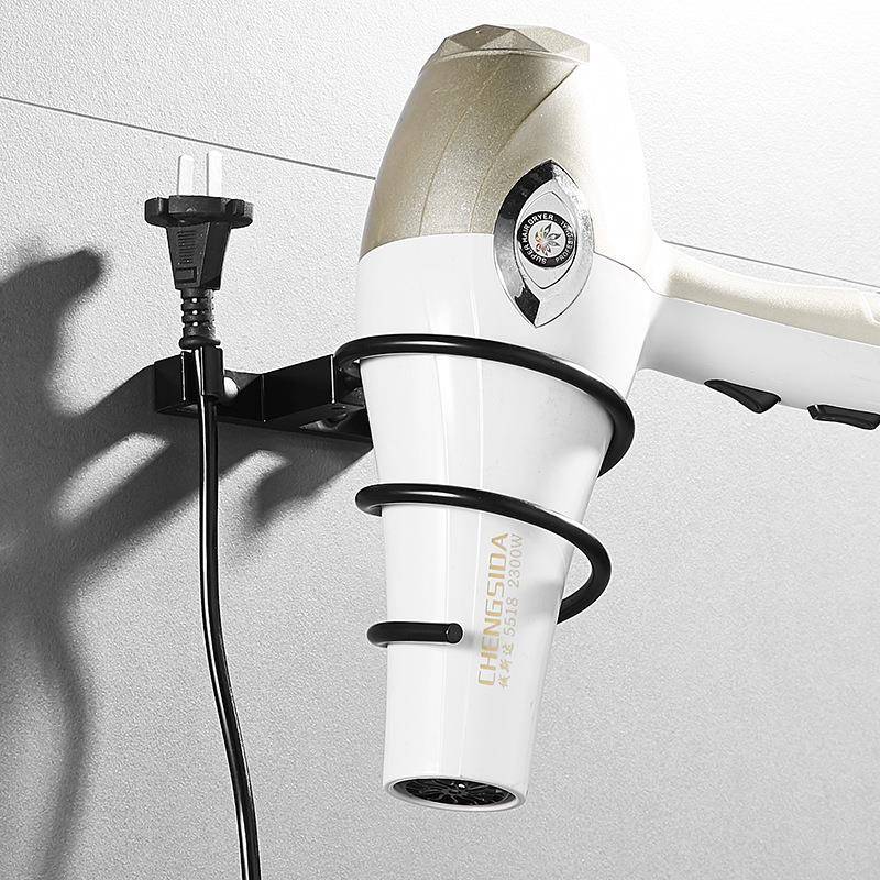 家用吹风机架免打孔浴室卫生间厕所置物收纳架壁挂电吹风挂架架子