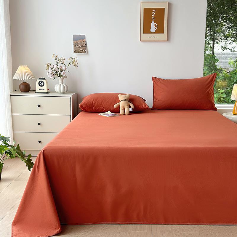 舒尊客||单件床单A类加厚磨毛全棉纯棉被单防尘单人双人床大炕单