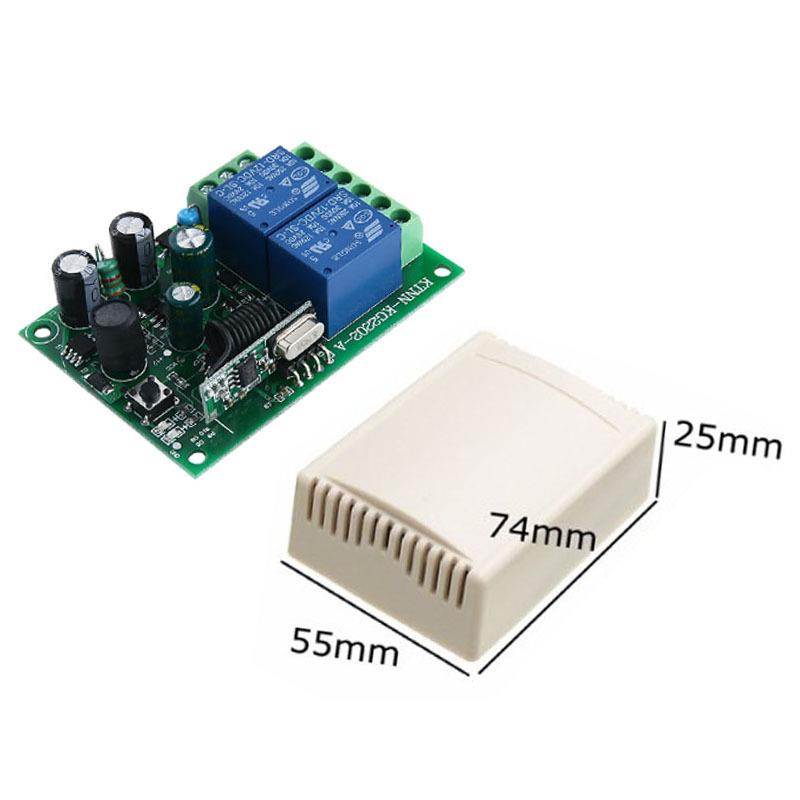 宽电压AC85v~250V可用 2路无线遥控开关电器灯具电源遥控模块