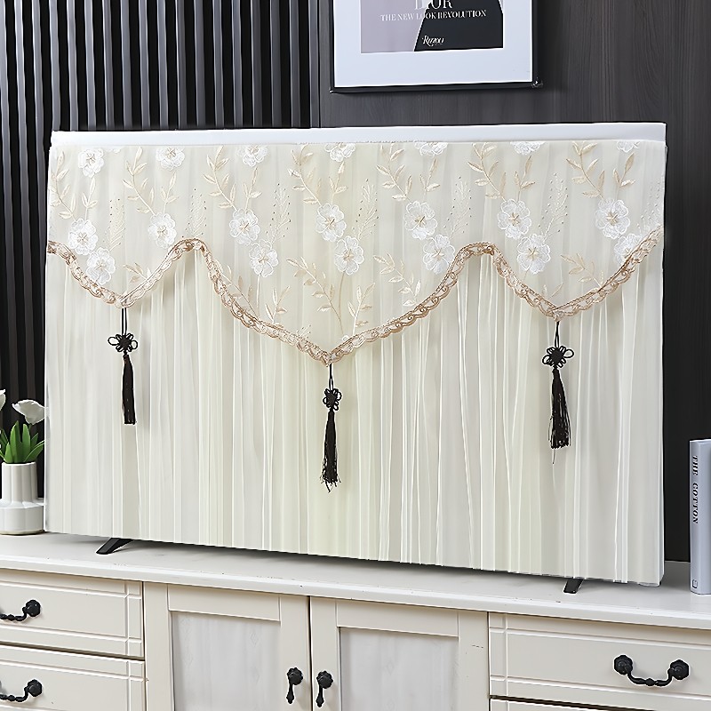 2025新款电视机防尘罩套盖巾65寸台式电视布挂式曲面液晶电视盖布,居家布艺,床头罩,淘宝优惠券,粉丝福利购,淘宝优惠卷