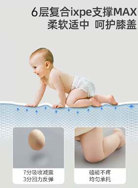 启趣婴儿爬爬垫xpe加厚儿童地垫家用无缝宝宝爬行垫可折叠防滑