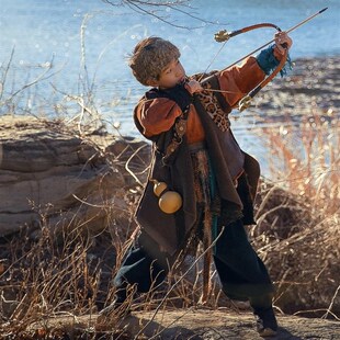 熹言 秋冬流浪破烂武侠男女童雪C域民族风少数摄影写真演出服装