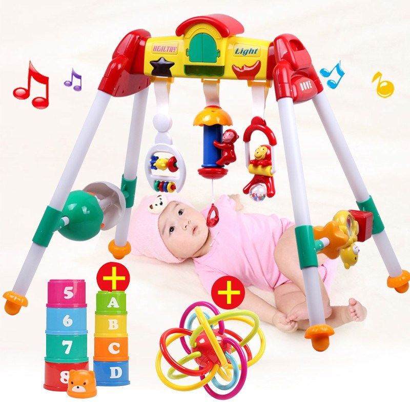 新生儿玩具3-6-12个月婴儿健身架器0-1岁宝宝带音乐女孩益智男孩,玩具/童车/益智/积木/模型,婴儿健身器,淘宝优惠券,粉丝福利购,淘宝优惠卷