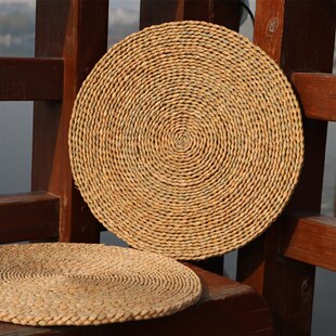 蒲草垫天然蒲草苗编织草编蒲团打坐垫瑜伽垫N茶道垫飘窗坐垫拜佛