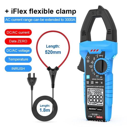 高精度数显交直流3000A钳形表多功能电流电压Q电容温度电工万用表