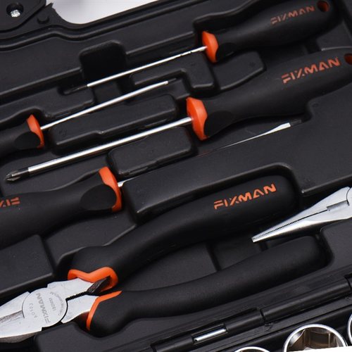 电动车套筒棘轮扳手套装斯曼工D具包汽车维修工具套装组套车载