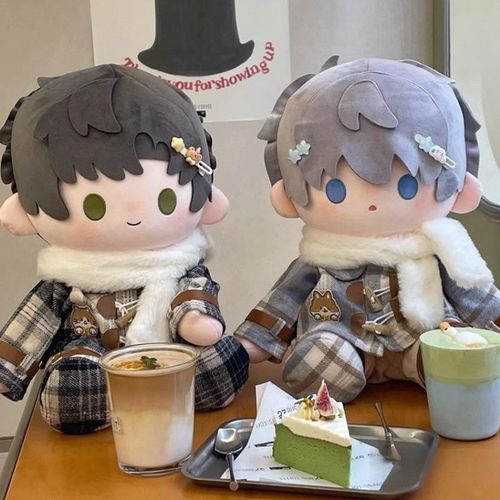 现货40cm坐姿娃衣冬日序w曲棉花娃娃一番赏公仔衣服秋冬季套装换