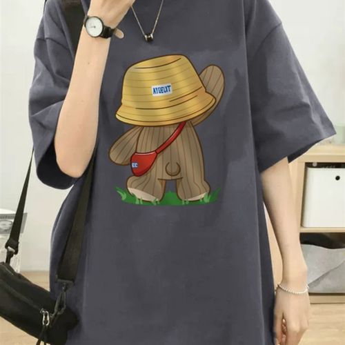 孕妇装夏装上衣20l24新款时尚洋气时髦宽松中长款t恤夏季大码套装