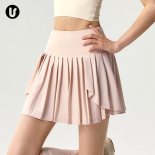 运动网球裙女速干防走光高腰瑜伽服裙裤 跑步普拉R提训练半身百褶