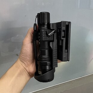 战术快拆手电套快拔套腰挂侧开带锁电筒壳八件套装备包360度旋转