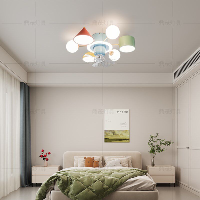 全光谱儿童房灯卡通积木男女孩卧室led护眼吸顶灯智能变频风扇灯,家装灯饰光源,餐厅/卧室/书房吸顶灯,淘宝优惠券,粉丝福利购,淘宝优惠卷