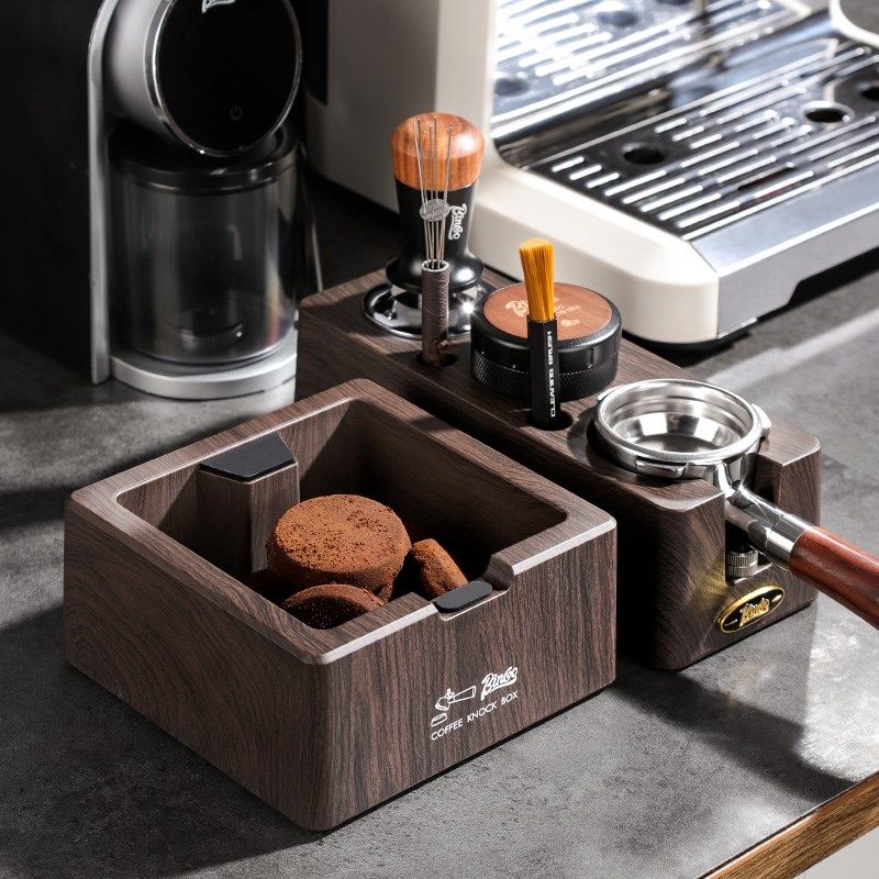 木纹咖啡压粉底座套装咖啡机布粉器压粉器三件套压粉锤收纳座58mm,餐饮具,配套器具,淘宝优惠券,粉丝福利购,淘宝优惠卷