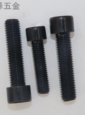 8.8级内六角螺栓 GB70黑色高强度内六角螺丝M6M8M10M12M14M16M18