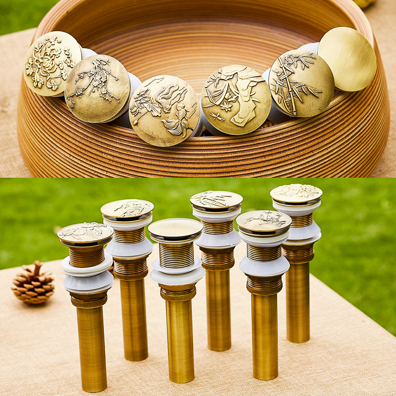 庭院仿古石头盆下水器大理石水池加厚台面超长排水器加长螺纹配件,家装主材,下水器,淘宝优惠券,粉丝福利购,淘宝优惠卷