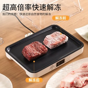 解冻神器家用快速解冻肉牛排解冻导热板恒温化冻盘保鲜解冻机器