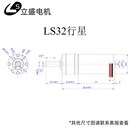 立盛直流减速电机12v24v行星齿轮箱32mm31ZY微型小型大扭力马达