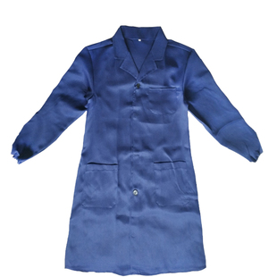 蓝大褂工作服男劳保女白卦长袖定制化验室长款劳动兰大挂长衫