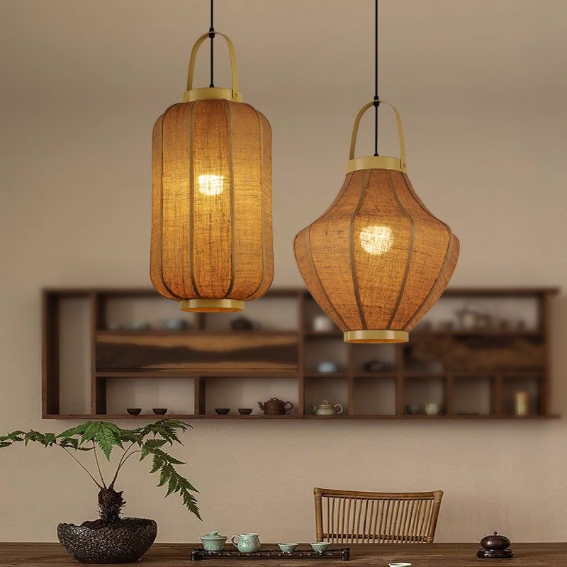 哈美禅意布艺灯笼吊灯民宿艺术餐饮火锅店灯带射灯日式茶室卡座灯,家装灯饰光源,酒店/宴会厅/餐饮吊灯,淘宝优惠券,粉丝福利购,淘宝优惠卷