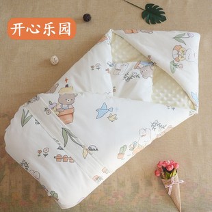 新生婴儿红色百福被子褥子套装宝宝纯棉花被子褥子婴儿纯棉床垫