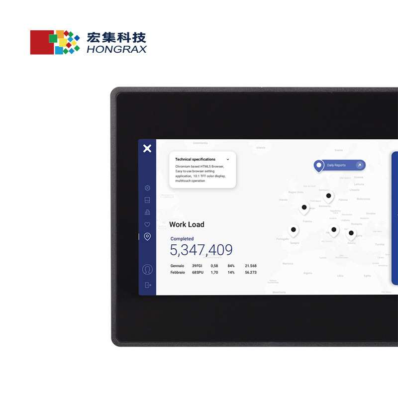 宏集EXOR物联网HMI人机界eSMART 107B Web