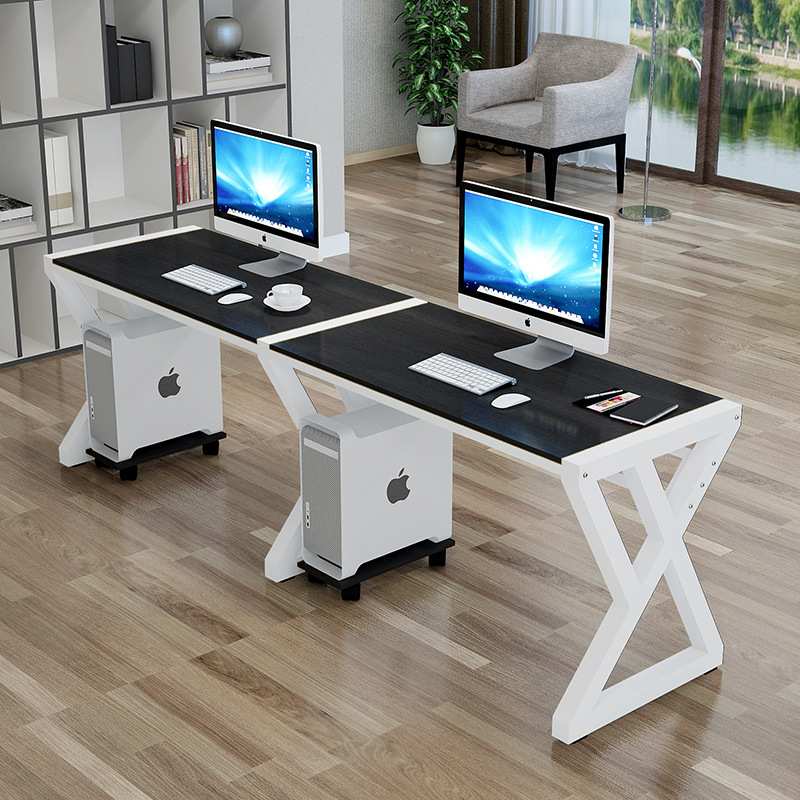 双人电脑台式桌简易家用书桌写字台简约现代双人办公桌情侣电竞桌