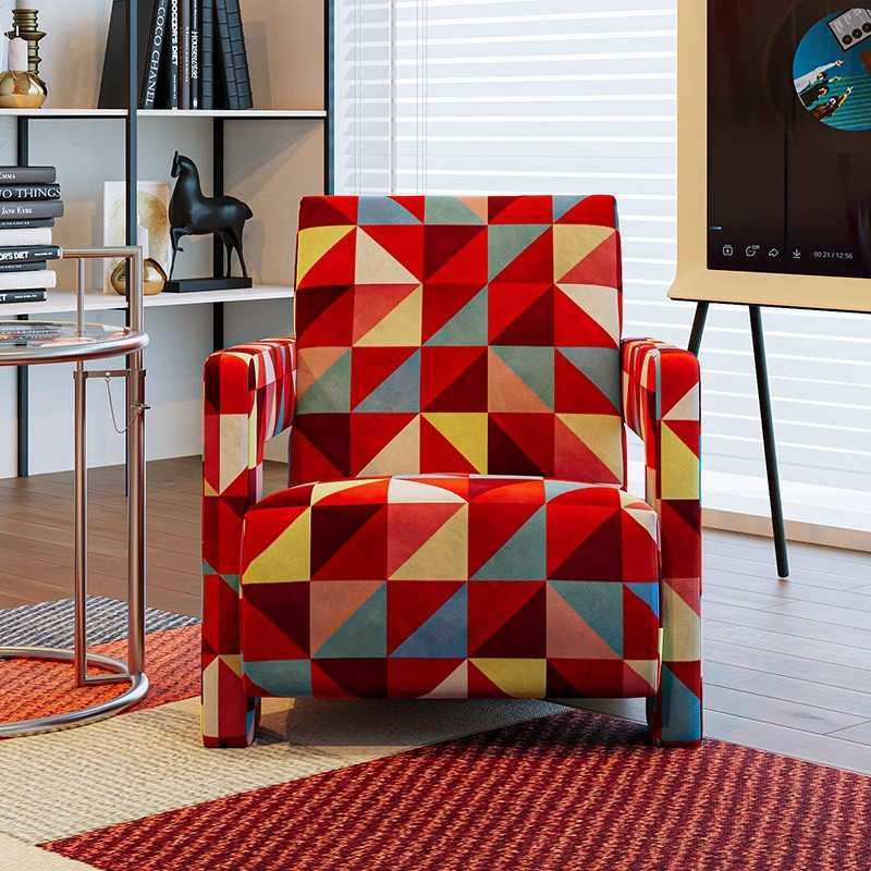 北欧Utrecht乌德勒椅设计师款单人沙发椅客厅阳台扶手休闲七字椅