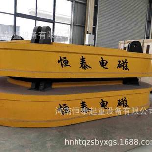 卸废钢可耐高温 厂家供应MW61椭圆形电磁吸盘吸废钢装