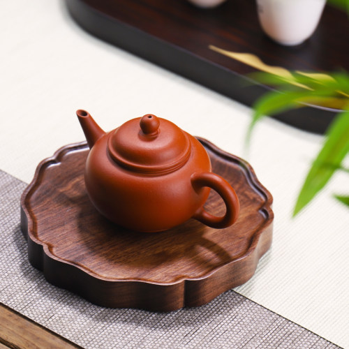 茶道实木壶承黑胡桃木干泡台底座茶杯垫养M壶紫砂茶壶垫咖啡托架