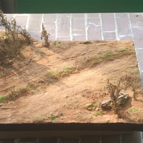 沙漠场景模型地台,动漫Q手办场景定制