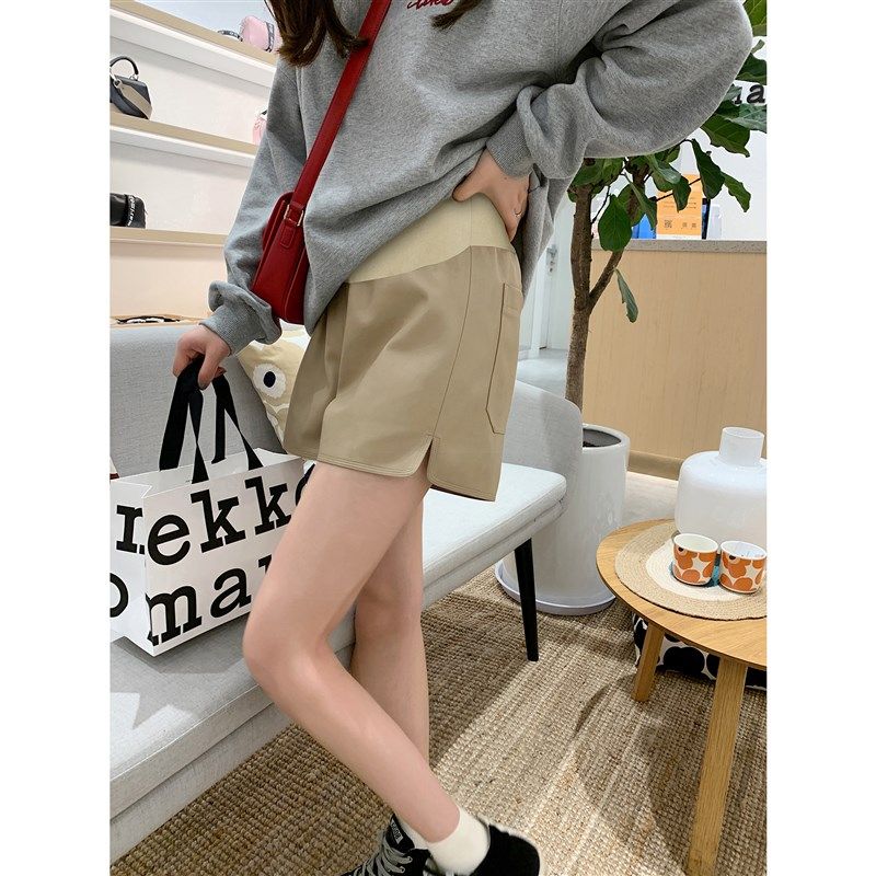 显瘦开叉孕妇皮裤2022秋冬新款PU皮休闲百搭阔腿裤子黑色短裤靴裤,孕妇装/孕产妇用品/营养,孕妇休闲裤,淘宝优惠券,粉丝福利购,淘宝优惠卷