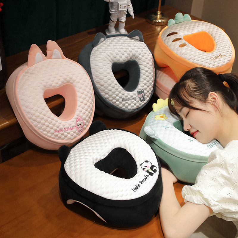 镂空加高办公室午睡枕学生教室午休趴桌子枕头趴趴枕夏季冰丝,居家布艺,午睡枕,淘宝优惠券,粉丝福利购,淘宝优惠卷