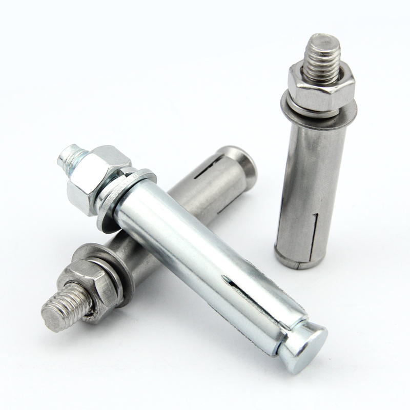 0/201不锈钢膨胀螺丝大全MM8M10M铁镀锌加长拉爆外膨胀螺栓