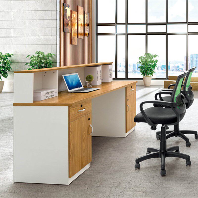 欧漫公司前台收银服务台现代咨询台办公形象前台接待台迎宾台