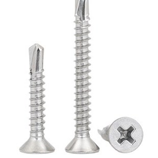 410不锈钢沉头钻尾螺丝M3.5M4.2M4.8M5.5MO6.3 平头十字自钻燕尾