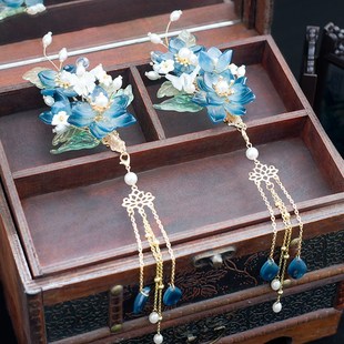 汉服头饰女配饰品发夹子古装发饰古风发夹流苏发钗仙气.套装儿童