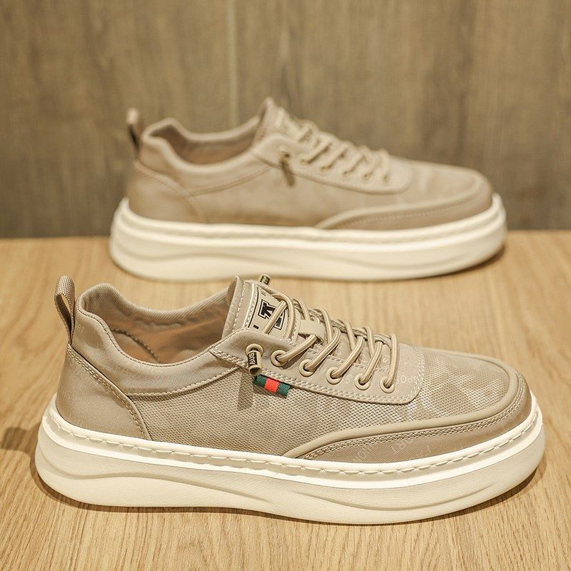 布鞋男款2025新款男鞋免系带春季透气休闲板鞋男士软底轻便懒人鞋,流行男鞋,布鞋,淘宝优惠券,粉丝福利购,淘宝优惠卷