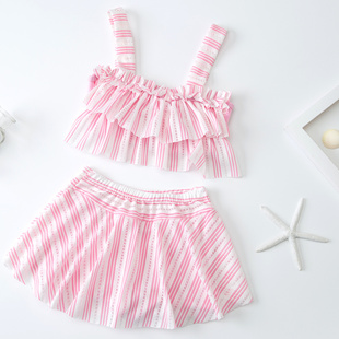 新款 爱心公主送泳 女童游泳衣儿童泳衣大中小童女孩连体K分体泳装