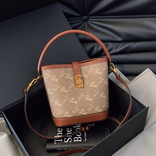 手提包女包2025新款爆款水x桶包高级感轻奢复古时尚老花单肩斜挎