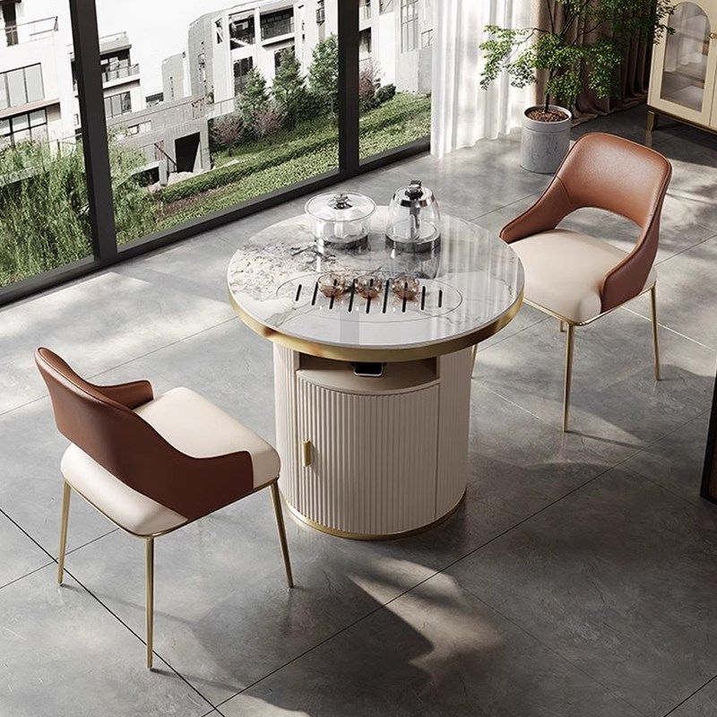 阳台茶桌轻奢可移动旋转家用客厅小茶车茶桌烧水壶嵌入式岩板茶台,住宅家具,家用茶台/茶桌,淘宝优惠券,粉丝福利购,淘宝优惠卷