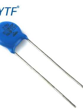 压敏电阻07D820K 电压82V ±10% 脚距5MM 直径7mm 防雷压敏电阻