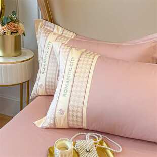 轻奢高端款120支长绒棉刺绣四件套 纯棉床单床笠全棉床上用品套件