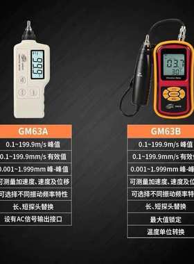 GM63B专业高精度数显分体式工程故障检测电机表面震动测振仪