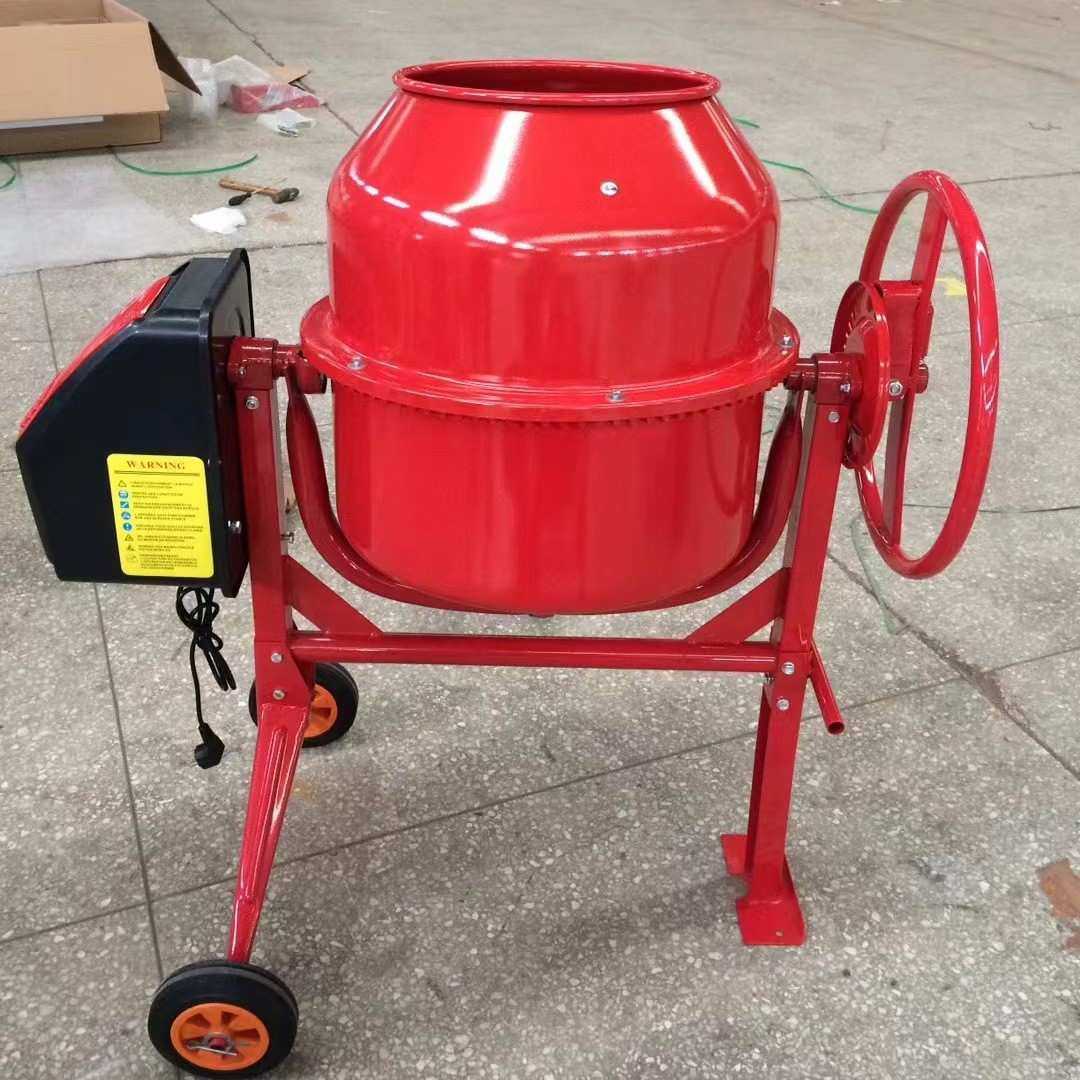 出口电动混凝土搅拌220V小型滚筒水泥砂浆家用商用养殖混合搅拌桶