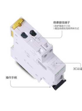 施奈德小型空气断路器iDPNN ic型空开1P C型2A-40A微型断路器家用