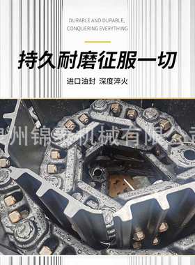 挖掘机链条配件斗山DX60/200/345/300链轨龙骨链筋四轮一带厂家